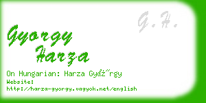 gyorgy harza business card